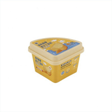 Behälter Schüssel Box Wanne Eimer Eiscreme -Plastikbecher mit Deckellöffel